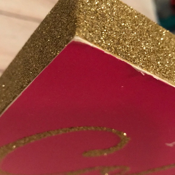 Coffee Funny Pink & Gold Glitter Bling Sign Kitchen Home Decor - Picture 8 of 9